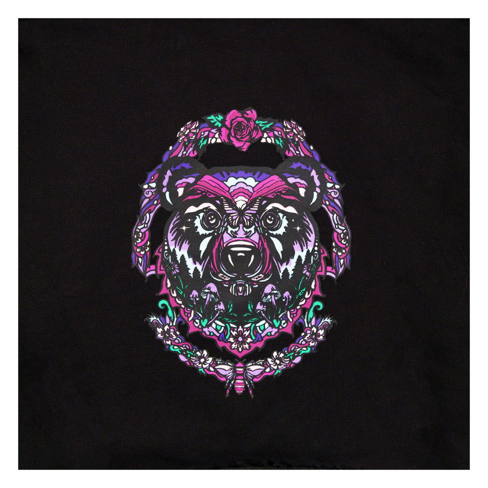 Sudadera corta con capucha para mujer Ellie Paisley Bear