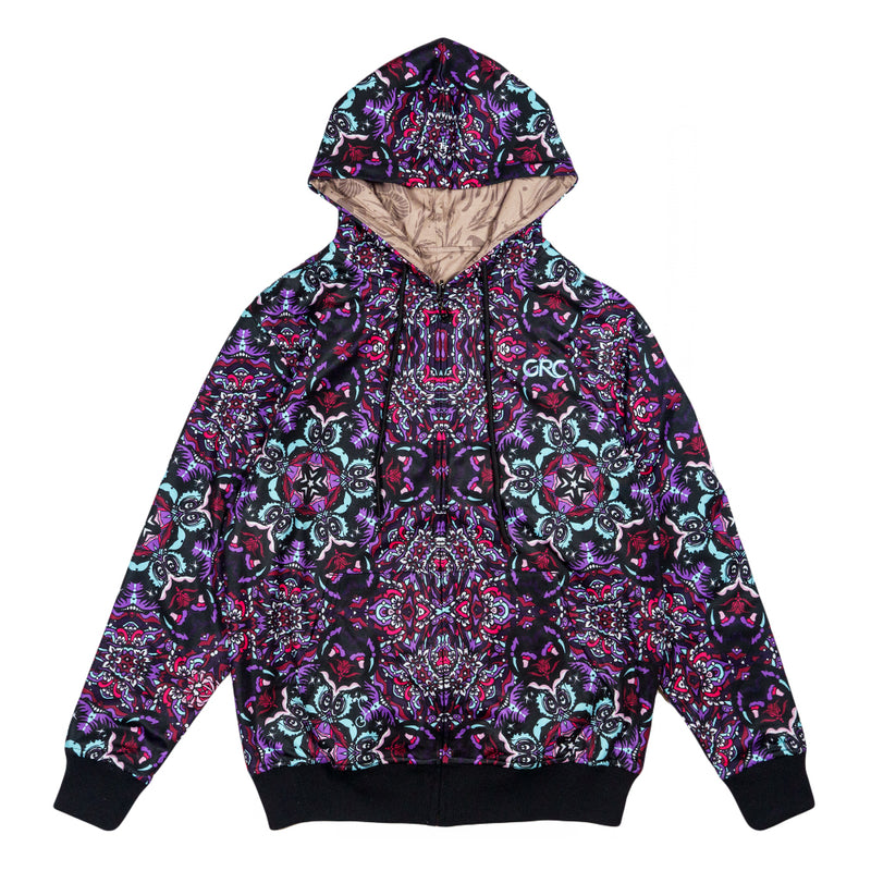 Ellie Paisley Bear Reversible Zip Up Hoodie