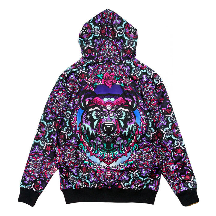 Ellie Paisley Bear Reversible Zip Up Hoodie