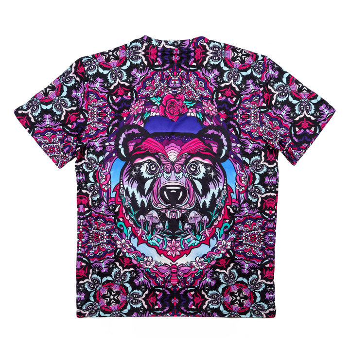 Camiseta con estampado de oso y estampado de cachemira de Ellie