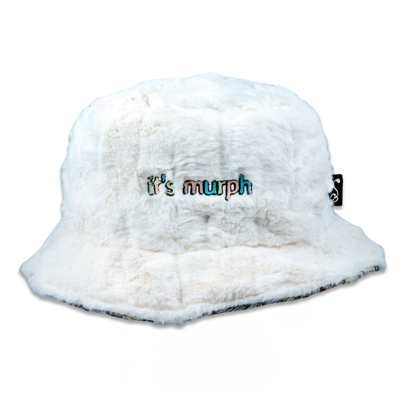 It's Murph Floral Furry Reversible Bucket Hat