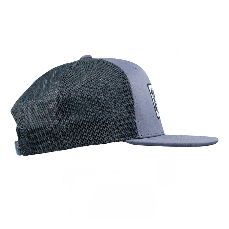 Gorra con visera ajustable de malla gris PuppyRoots Dri-Bear