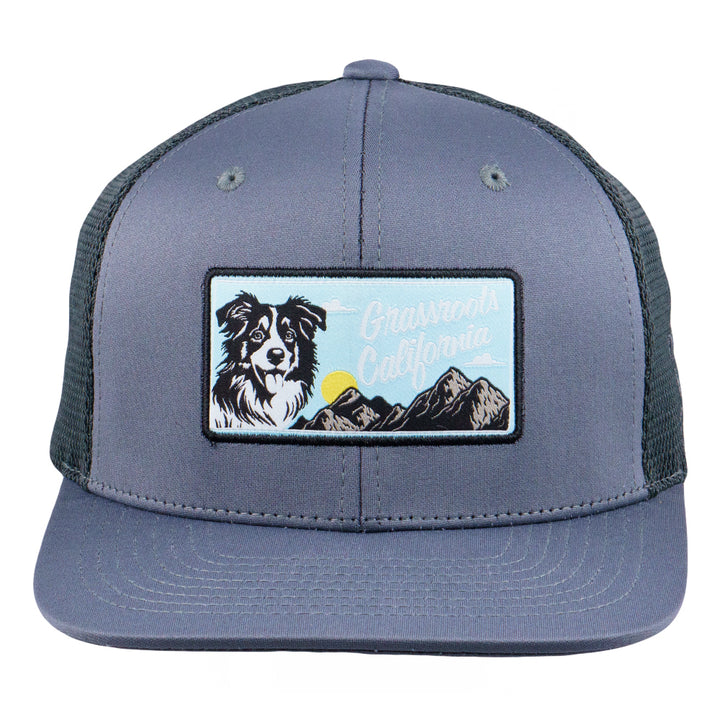 Gorra con visera ajustable de malla gris PuppyRoots Dri-Bear