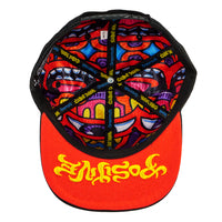 Chris Dyer Harmoneyes Red Black Snapback Hat