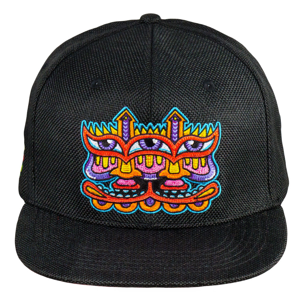 Gorra con cierre trasero en color rojo y negro Harmoneyes de Chris Dyer