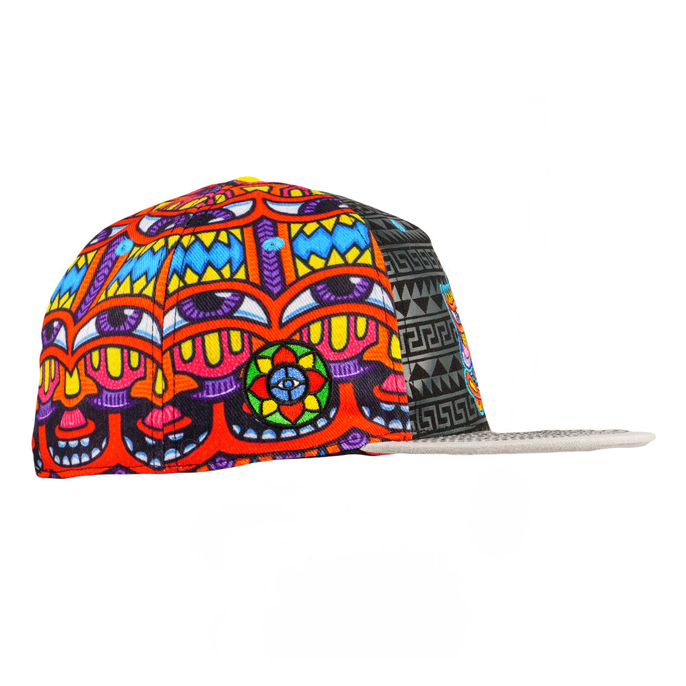 Gorra ajustada con estampado rojo Harmoneyes de Chris Dyer 