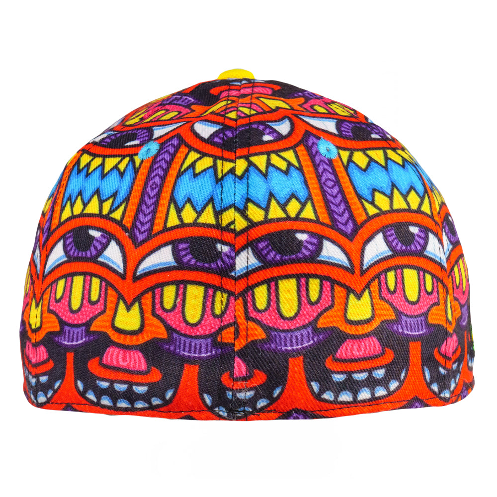 Gorra ajustada con estampado rojo Harmoneyes de Chris Dyer 