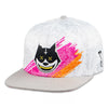 Stylust Paisley Cat White Snapback Hat