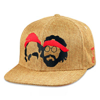 Cheech and Chong Silhouette Tan Snapback Hat