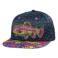 Gorra con visera negra Kilgore Trout Coral de Android Jones