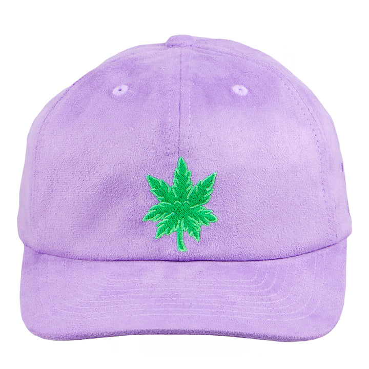 Bigfoot Leaf Purple Suede Dad Hat