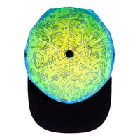 Gorra azul con visera ajustable de Kuhmali Designs