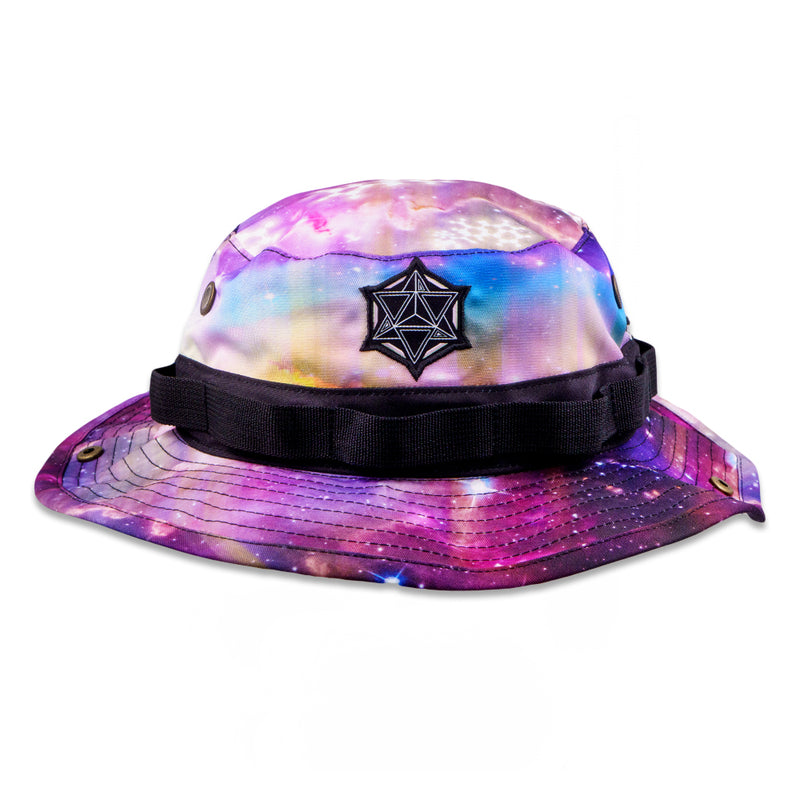 Sombrero Boonie con diseño de galaxia y nebulosa LSD