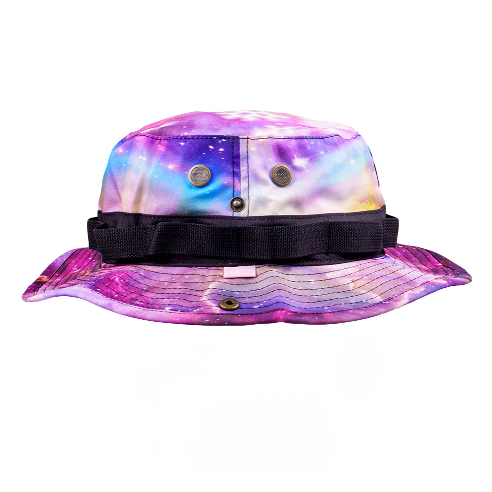 Sombrero Boonie con diseño de galaxia y nebulosa LSD