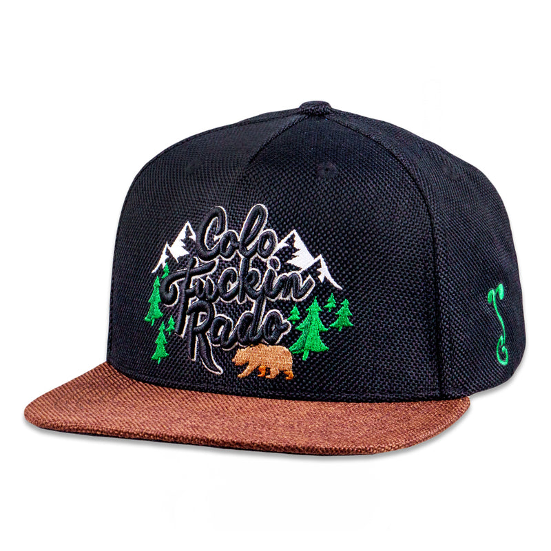 ColoFuckinRado Black Snapback Hat