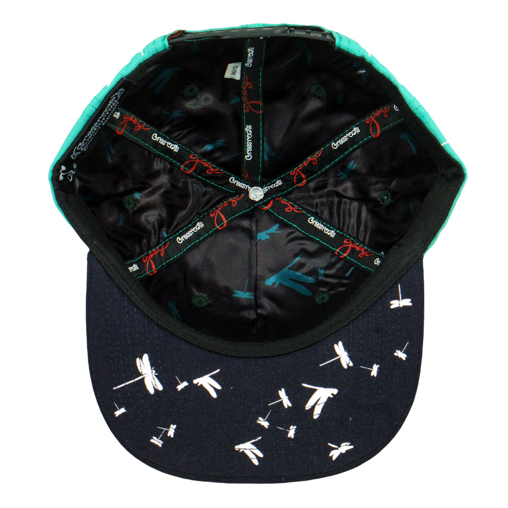 Goose Dragonfly Turquoise Snapback Hat