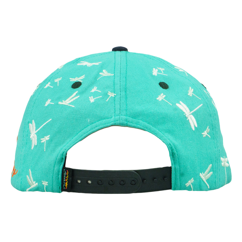 Goose Dragonfly Turquoise Snapback Hat