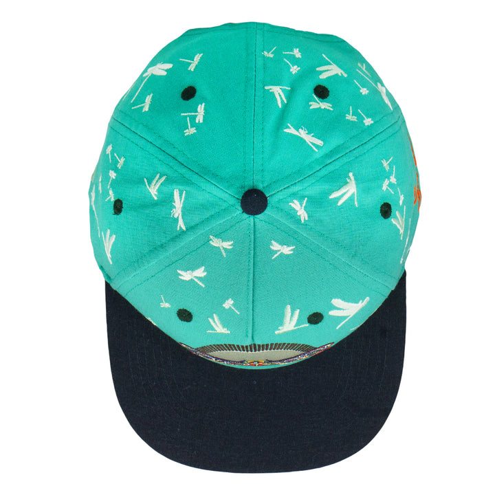 Goose Dragonfly Turquoise Snapback Hat