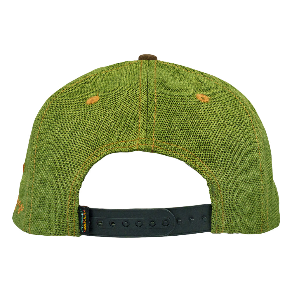 Goose Dragonfly Olive Snapback Hat