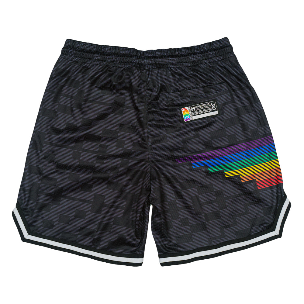 Danker Nuggets Pyramid Black Mesh Shorts