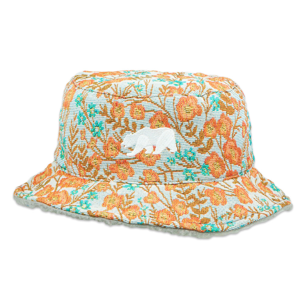 Bear Collection Floral Reversible Bucket Hat