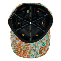 Removable Bear Floral Snapback Hat