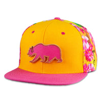 James Casey Removable Bear Floral Snapback Hat