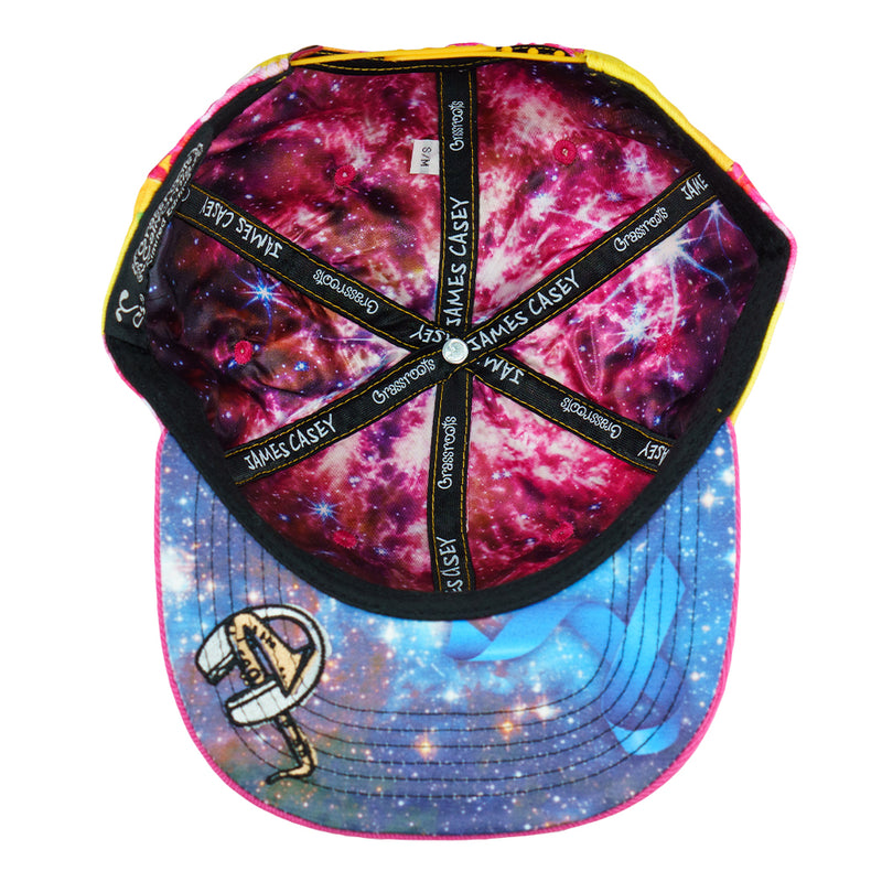 James Casey Removable Bear Floral Snapback Hat