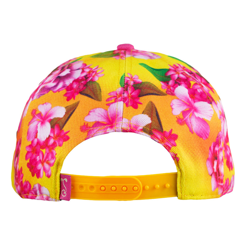 James Casey Removable Bear Floral Snapback Hat