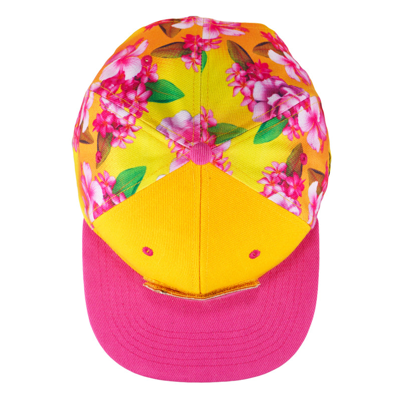 James Casey Removable Bear Floral Snapback Hat