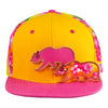 James Casey Removable Bear Floral Snapback Hat