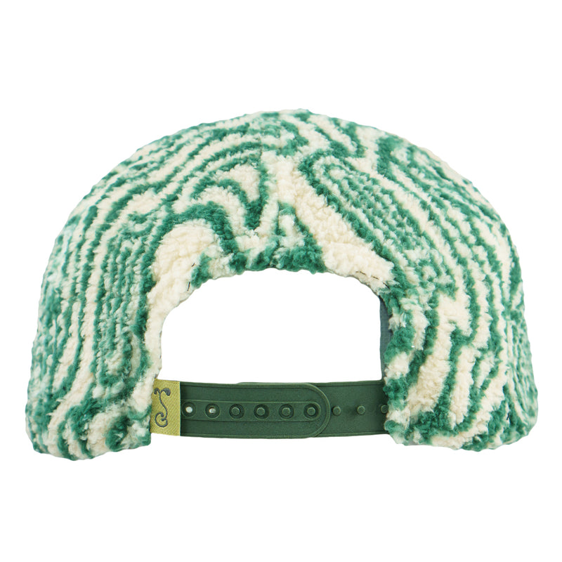 Removable Bear Green Fur Snapback Hat