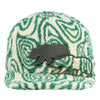 Removable Bear Green Fur Snapback Hat