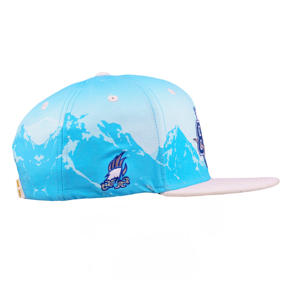 ELEV808 x Grassroots Yeti Blue Snapback Hat