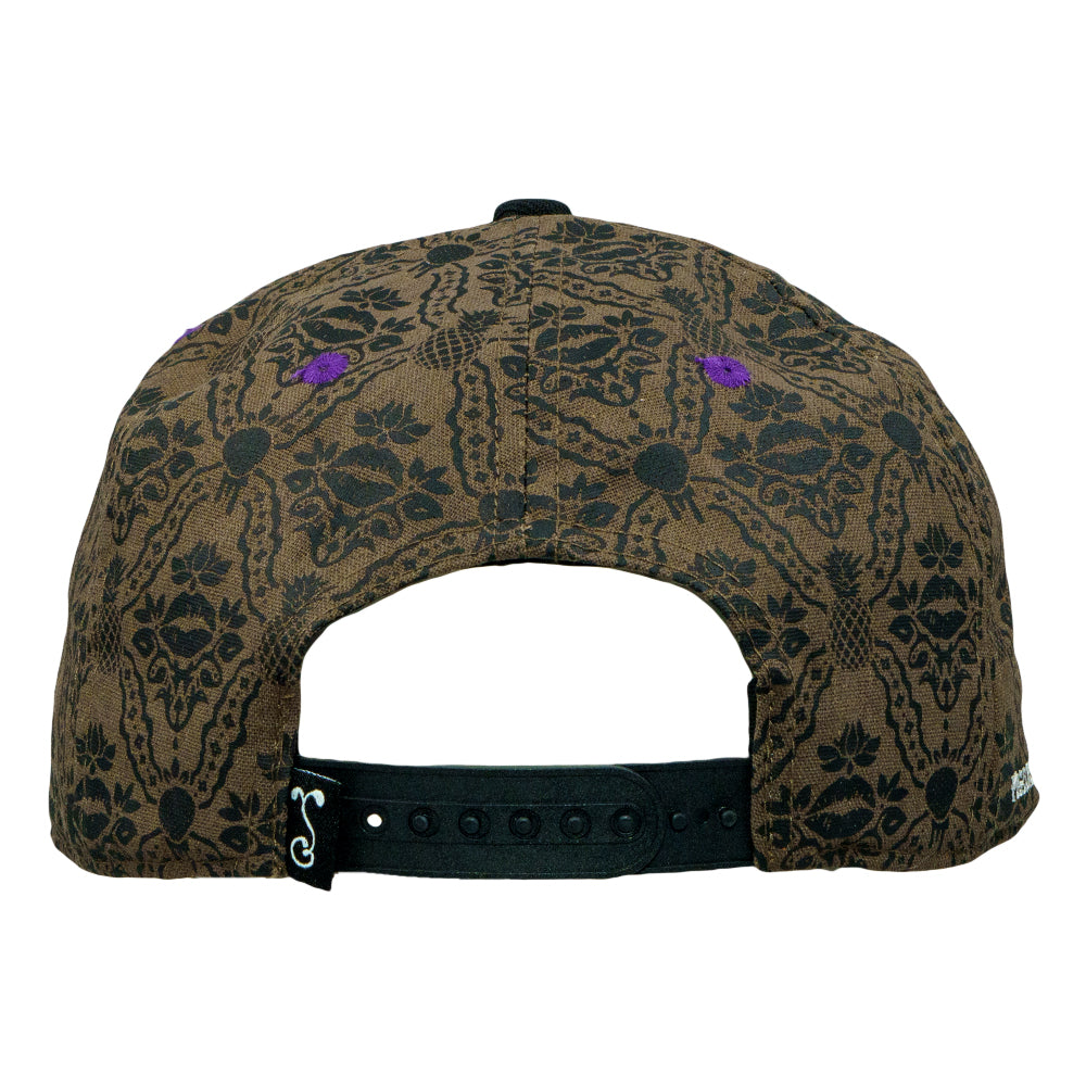 Pigeons Playing Ping Pong Black Snapback Hat