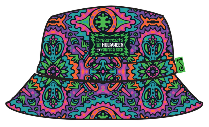 Hulaween 2024 Hulalien Pink Bucket Hat