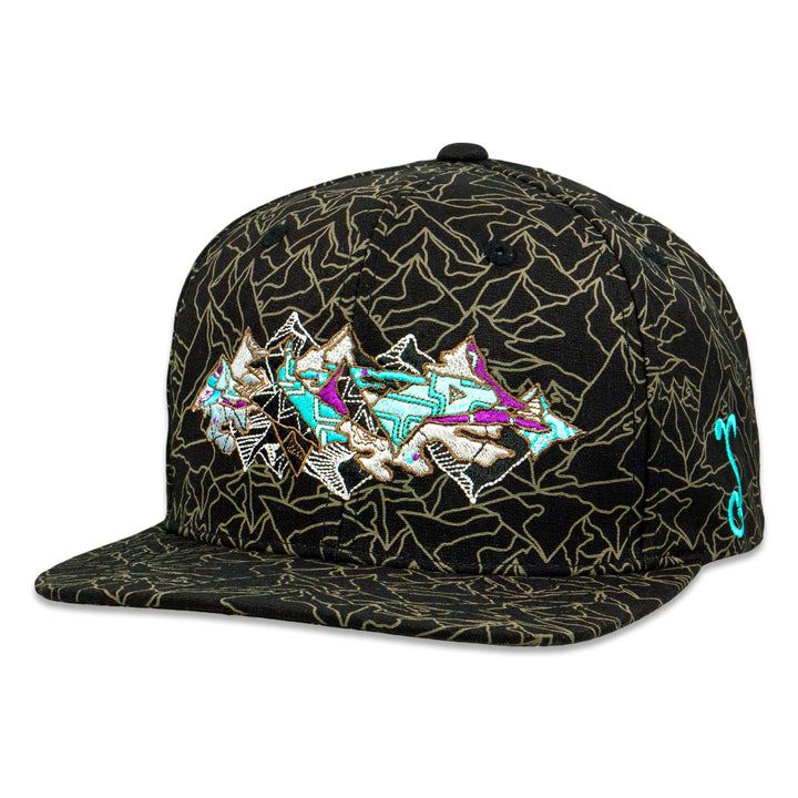 Nicko Swiss Trip Blackout Snapback Hat