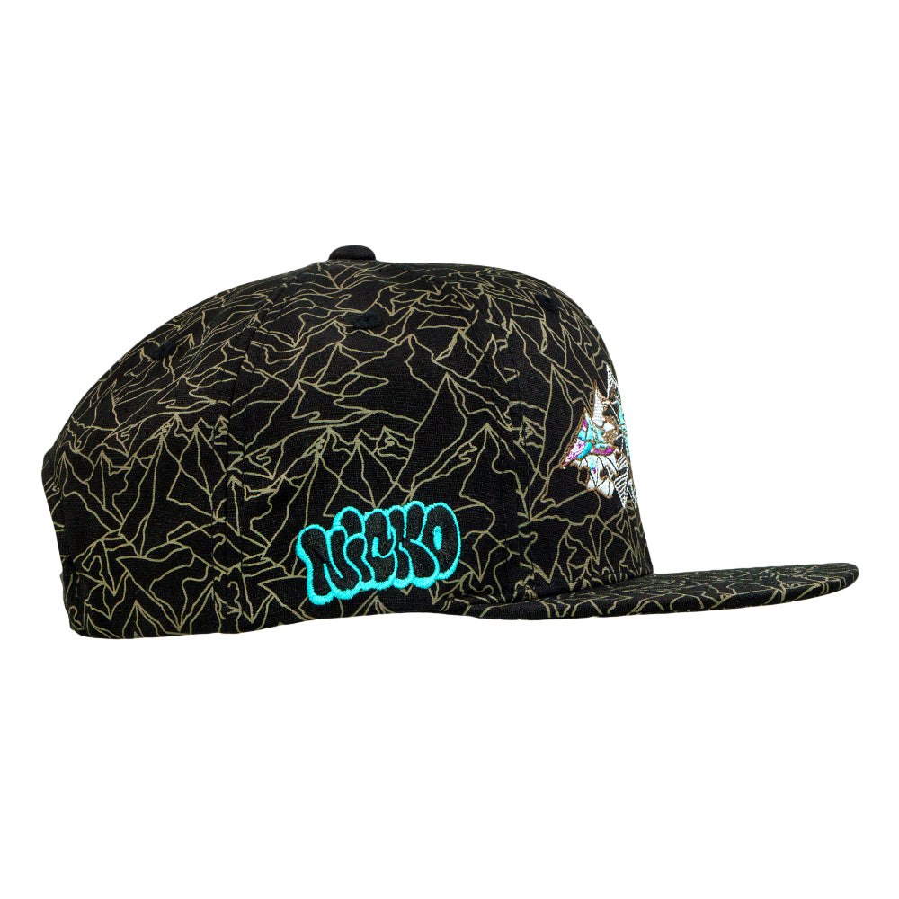 Nicko Swiss Trip Blackout Snapback Hat