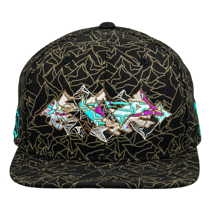 Nicko Swiss Trip Blackout Snapback Hat