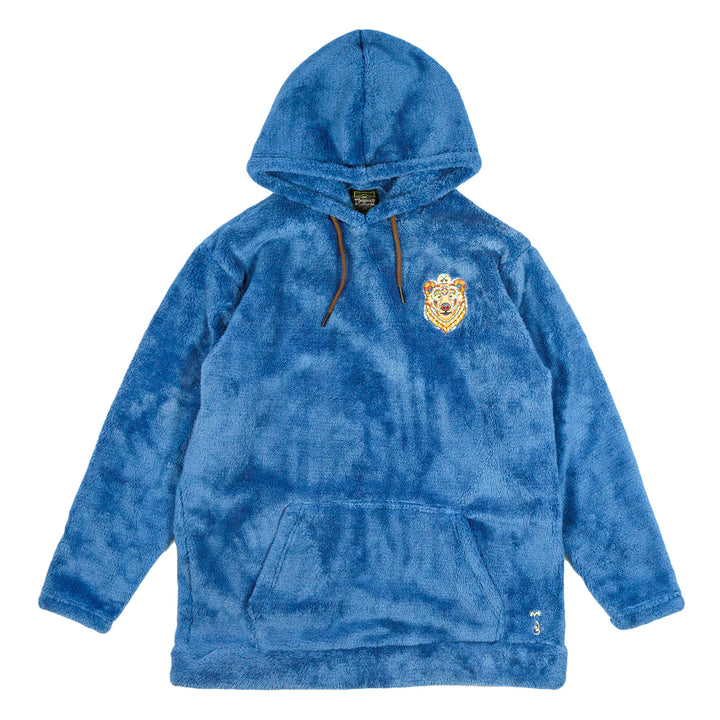 Frank Brothers Brother Bear Sherpa Fleece Blue Pullover Hoodie