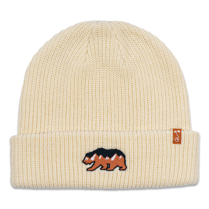 High Country Bear Cream Cuff Beanie