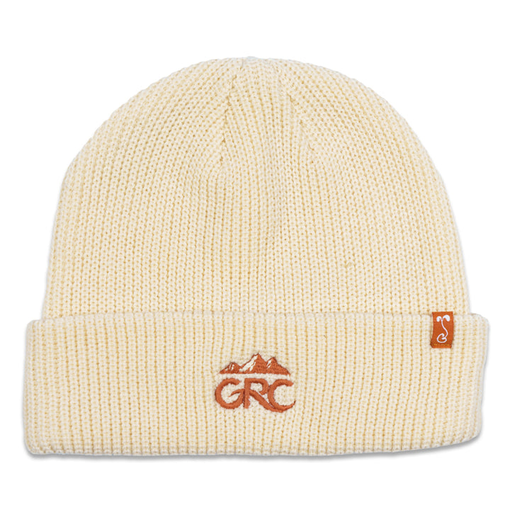 Mountain Range Cream Cuff Beanie