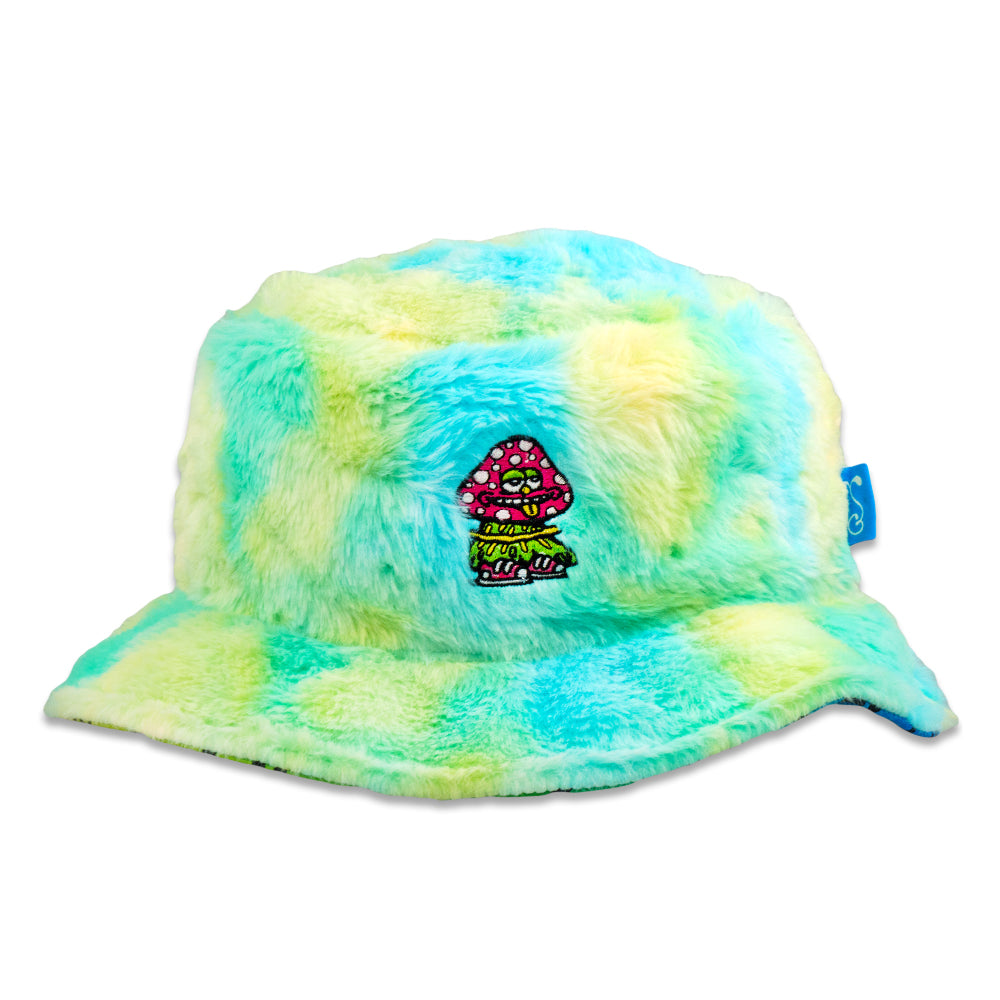 Killer Acid Mushroom Furry Reversible Bucket Hat