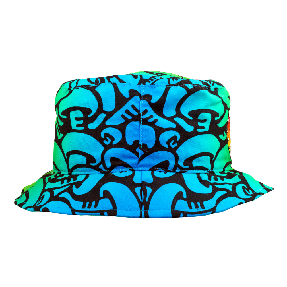 Killer Acid Mushroom Furry Reversible Bucket Hat