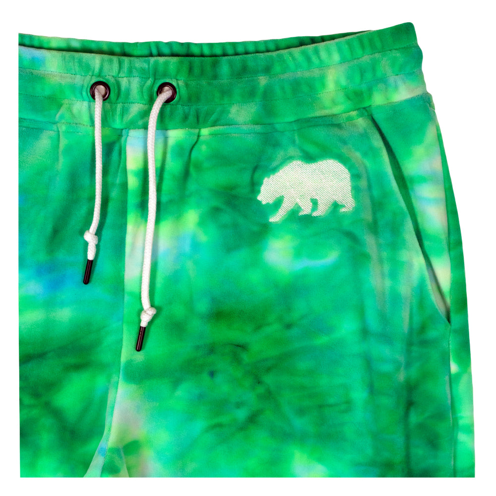 Polar Bear Green Velour Womens Joggers