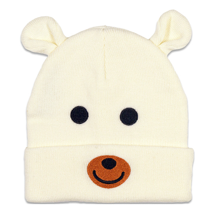 Polar Bear Head Beanie