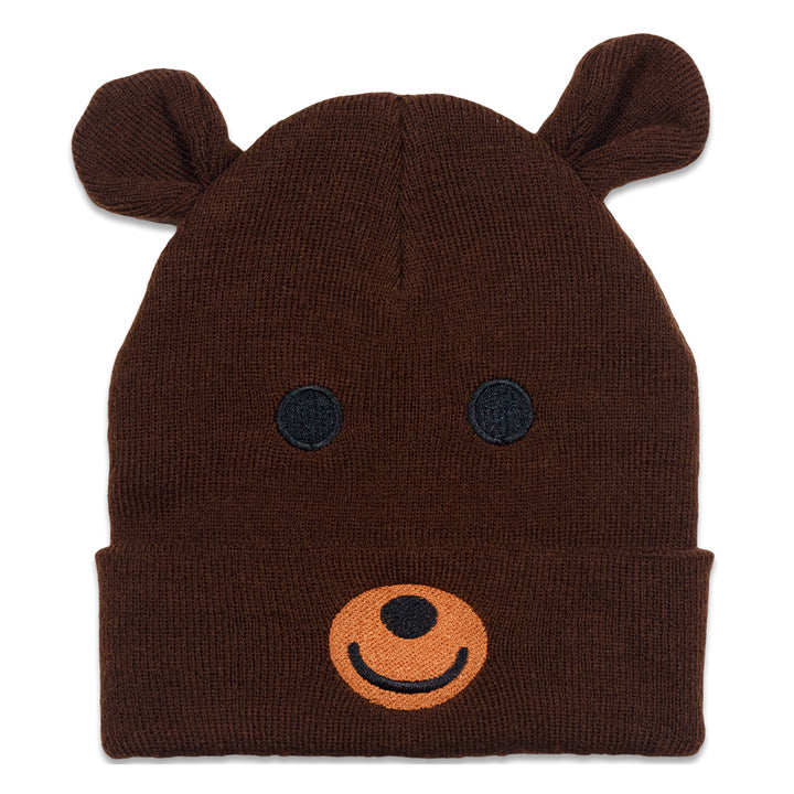 Brown Bear Head Beanie