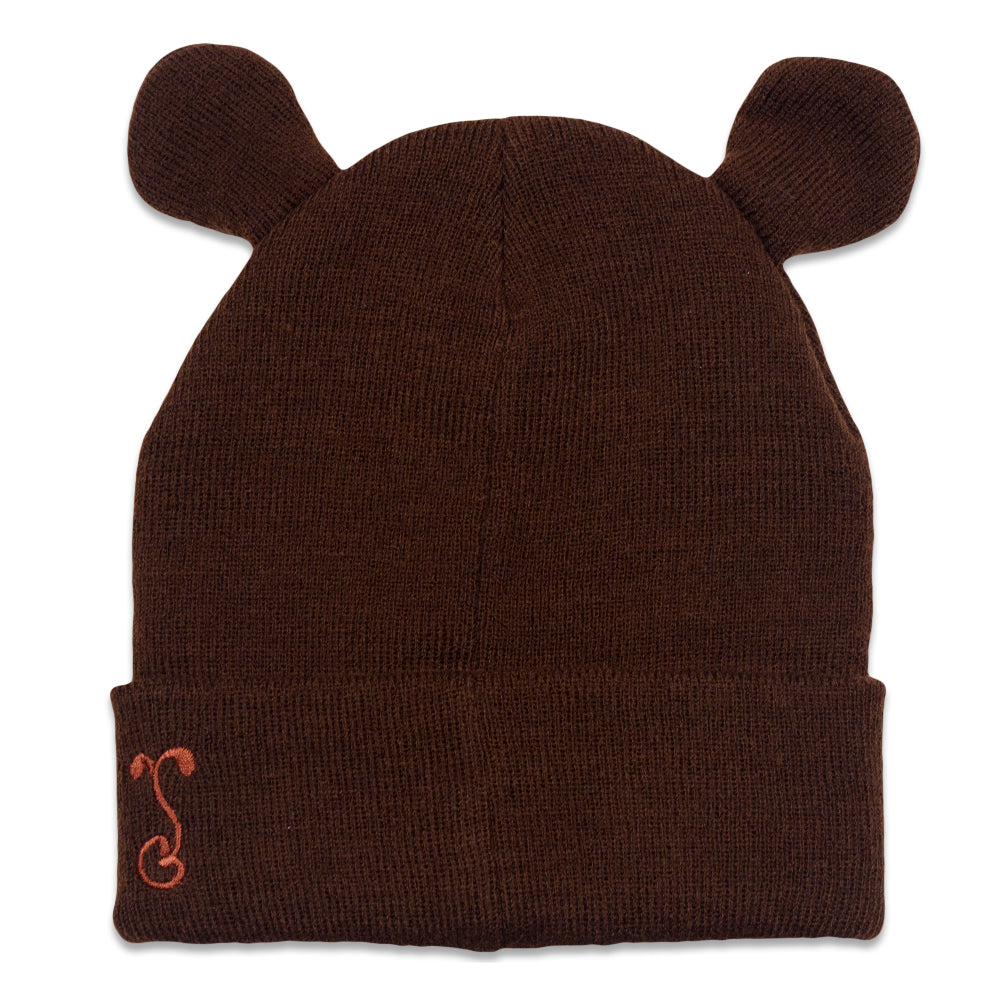 Brown Bear Head Beanie