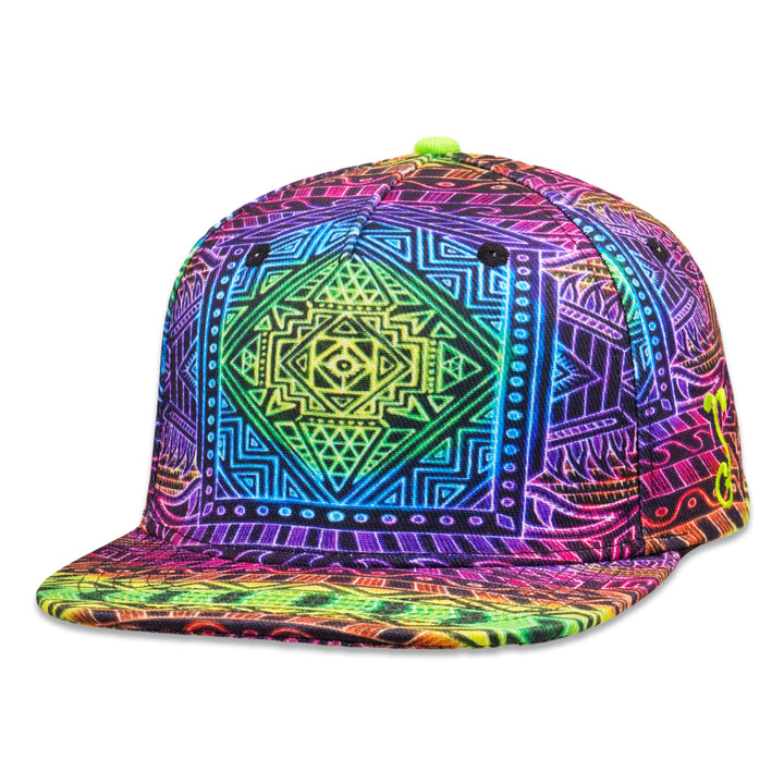 Chris Dyer Heavens Door Rainbow Snapback Hat