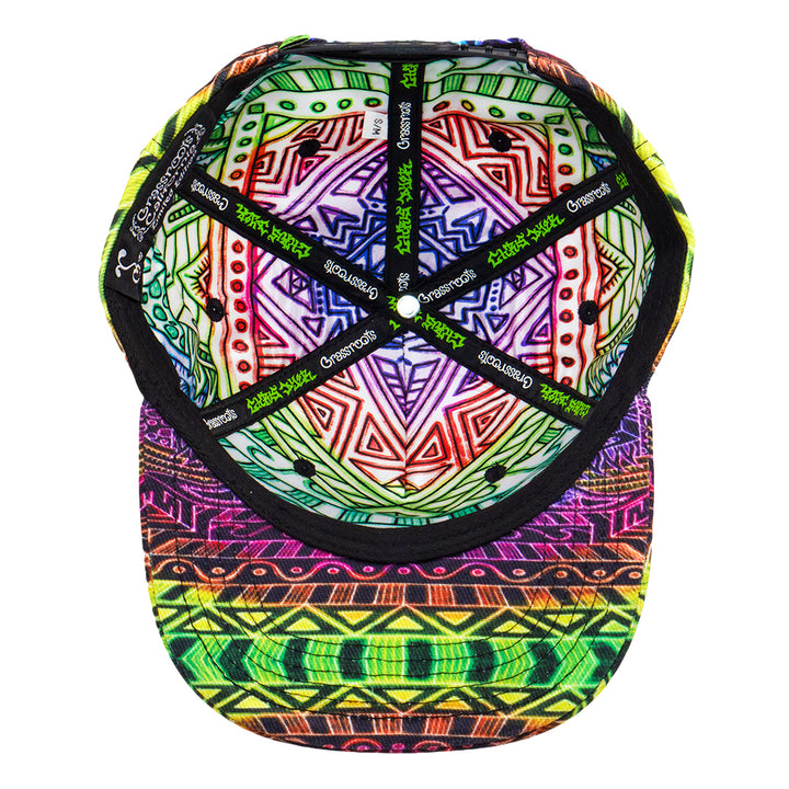 Chris Dyer Heavens Door Rainbow Snapback Hat